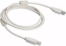 Кабель (шлейф) EasyLife USB 2.0 AM/BM феррит 1.8 м белый - фото Кабель (шлейф) EasyLife USB 2.0 AM/BM феррит 1.8 м белый