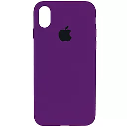 Чехол Silicone Case Full для Apple iPhone X, iPhone XS Ultra Violet