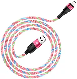 Кабель USB Hoco U85 Charming Night Lightning Red - миниатюра 2
