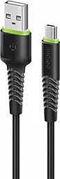 Кабель Intaleo CBFLEXM1 USB-A - micro USB 12w 2.4a 1м cable Black (1283126487453)