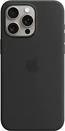 Чехол Silicone Case Full with MagSafe and SplashScreen для Apple iPhone 15 Pro Max Black - фото Чехол Silicone Case Full with MagSafe and SplashScreen для Apple iPhone 15 Pro Max Black