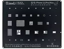 BGA трафарет (для реболлинга) Qianli Black BGA Apple iPhone 11 - фото BGA трафарет (для реболлинга) Qianli Black BGA Apple iPhone 11