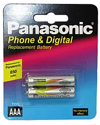 Аккумулятор Panasonic AAA (R03) 850mAh 2шт NiMH - фото Аккумулятор Panasonic AAA (R03) 850mAh 2шт NiMH