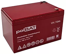 Аккумуляторная батарея PolBAT 12V 12 Ah AGM (PB-12-12-A)