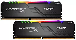 Оперативна пам'ять HyperX 16GB (2x8GB) DDR4 3600MHz Fury RGB (HX436C17FB3AK2/16)