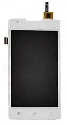 Дисплей Lenovo IdeaPhone A1000 с тачскрином, оригинал, White - фото Дисплей Lenovo IdeaPhone A1000 с тачскрином, оригинал, White