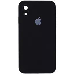 Чехол Silicone Case Full Camera Square для Apple iPhone XR  Black