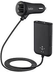 Автомобільний зарядний пристрій Belkin Road Rockstar USB Charger 2.4A 4xUSB-A Black (F8M935bt06-BLK)