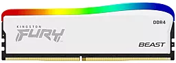 Оперативная память Kingston Fury 8 GB DDR4 3200 MHz Beast RGB Special Edition White (KF432C16BWA/8) - миниатюра 2