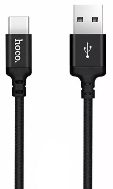Кабель Hoco X14 Times Speed USB-A - Type-C 12w 2.4a 1м cable Black - фото 1