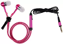 Наушники Zipper Earphones Pink - миниатюра 2