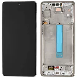 Дисплей Samsung Galaxy A73 A736 з тачскріном і рамкою, (OLED), White