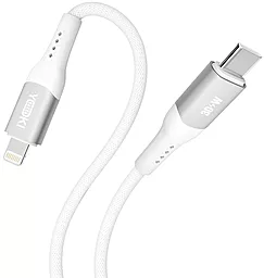 Кабель Yoki YK-SO15 SOLID USB Type-C - Lightning 30w 3a 1.2м PD сable White - миниатюра 4 Кабель Yoki YK-SO15 SOLID USB Type-C - Lightning 30w 3a 1.2м PD сable White - миниатюра 4