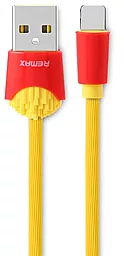 Кабель USB Remax Chips Lightning Cable Red/Yellow (RC-114i)