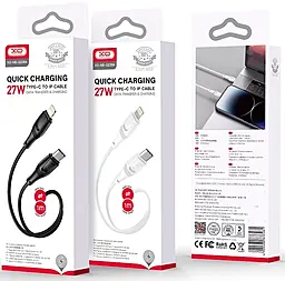 Кабель XO NBQ239A USB Type-C - Lightning 27w 3a PD cable Black - миниатюра 4 Кабель XO NBQ239A USB Type-C - Lightning 27w 3a PD cable Black - миниатюра 4