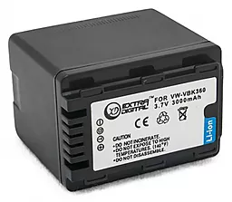 Аккумулятор для видеокамеры Panasonic VW-VBK360 (3000 mAh) DV00DV1364 ExtraDigital