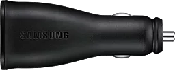 Автомобильное зарядное устройство с быстрой зарядкой Samsung 2XUSB 2A Car Charger Black (EP-LN920BBEGRU) - миниатюра 4