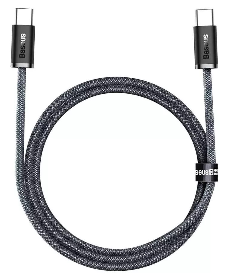 Кабель Baseus Dynamic USB Type-C - Type-C 100w 5a 1м PD cable Gray (CALD000216) - фото 2