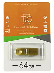 Флешка T&G Metal Series 64GB USB 2.0 (TG117GD-64G) Gold