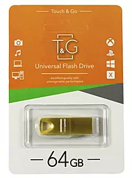 Флешка T&G Metal Series 64GB USB 2.0 (TG117GD-64G) Gold - фото Флешка T&G Metal Series 64GB USB 2.0 (TG117GD-64G) Gold