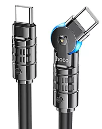 Кабель Hoco U118 Triumph USB Type-C - Type-C 60w 3a 1.2м PD cable Black