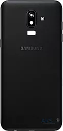 Задняя крышка корпуса Samsung Galaxy J8 2018 J810 со стеклом камеры Black
