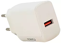 Мережевий зарядний пристрій iKaku QC3.0 USB-A White (KSC-178-FEISU)