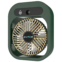 Портативный вентилятор NICHOSI Q8 с водяным охлаждением 1200 mAh Green - фото Портативный вентилятор NICHOSI Q8 с водяным охлаждением 1200 mAh Green