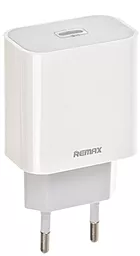 Мережевий зарядний пристрій Remax RP-U79 PD 20w White
