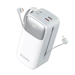 Повербанк ColorWay 50000 mAh 22.5W PD/QC White - фото Повербанк ColorWay 50000 mAh 22.5W PD/QC White
