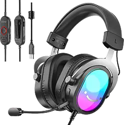 Навушники Fifine H16 7.1 RGB Black - фото Навушники Fifine H16 7.1 RGB Black