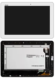 Дисплей для планшету Asus MeMO Pad 10 ME102A V4 + Touchscreen with frame White - фото Дисплей для планшету Asus MeMO Pad 10 ME102A V4 + Touchscreen with frame White