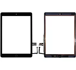 Сенсор (тачскрін) Apple iPad 9.7 2018 (A1893, A1954, повний комплект з кнопкою Home) Black