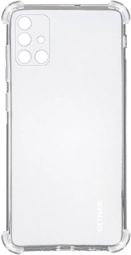 Чехол GETMAN Ease logo Samsung A715 Galaxy A71 Transparent - фото 1
