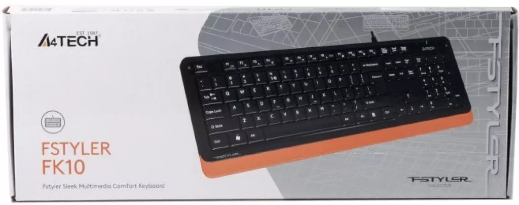 Клавиатура A4Tech FK10 Orange - фото 9