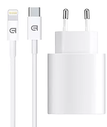 Сетевое зарядное устройство ArmorStandart ABMHJ83 20w PD USB-C power adapter + USB-C to Lightning cable white (ARM77724) - фото Сетевое зарядное устройство ArmorStandart ABMHJ83 20w PD USB-C power adapter + USB-C to Lightning cable white (ARM77724)