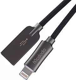 USB Кабель McDodo Knight Auto Power Off CA-3901 10W 2A 1.2M Lightning Cable Grey - мініатюра 3