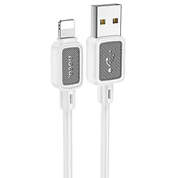 Кабель Hoco X108 Benefit USB-A - Lightning 12w 2.4a 1м cable White - фото Кабель Hoco X108 Benefit USB-A - Lightning 12w 2.4a 1м cable White