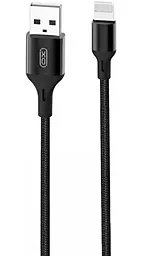 Кабель USB XO NB143 2M Lightning Cable Black