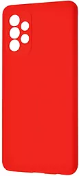 Чехол Wave Full Silicone Cover для Samsung Galaxy A72 Red