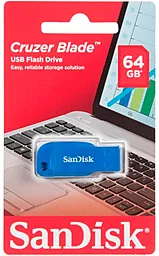 Флешка SanDisk 64 GB Cruzer Blade USB 2.0 Electric Blue (SDCZ50C-064G-B35BE) - миниатюра 3