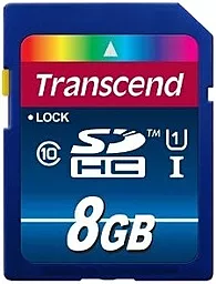 Карта пам'яті Transcend SDHC 8GB Premium Class 10 UHS-1 U1 (TS8GSDU1)
