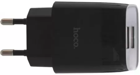 Сетевое зарядное устройство Hoco C73A 2.4a 2xUSB-A ports charger black - фото 2