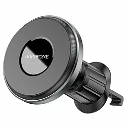 Держатель магнитный Borofone BH77 Seaside air outlet ring magnetic car holder Black - фото Держатель магнитный Borofone BH77 Seaside air outlet ring magnetic car holder Black
