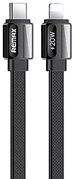 Кабель USB PD Remax RC-C050 CL Platinum Pro 20W USB Type-C - Lightning Cable Black