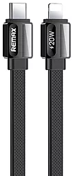 Кабель Remax RC-C050 CL Platinum Pro USB Type-C - Lightning 20w 3a 1м PD сable Black - фото Кабель Remax RC-C050 CL Platinum Pro USB Type-C - Lightning 20w 3a 1м PD сable Black