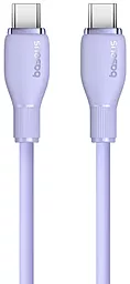 Кабель Baseus Pudding Series Fast Charging USB Type-C - Type-C 100w 5a 2м PD cable Purple (P10355702511-01) - миниатюра 2 Кабель Baseus Pudding Series Fast Charging USB Type-C - Type-C 100w 5a 2м PD cable Purple (P10355702511-01) - миниатюра 2