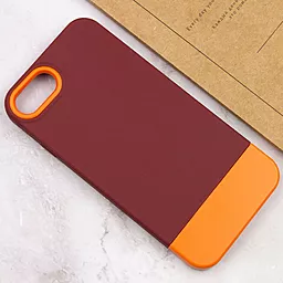Чехол Epik TPU+PC Bichromatic для Apple iPhone 7, iPhone 8, iPhone SE (2020) (4.7") Brown burgundy / Orange - миниатюра 4
