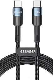 USB PD Кабель Essager Star 100W 5A 2M USB Type-C - Type-C Cable Blue (EXCTT1-XCA03)