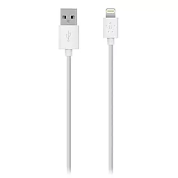Кабель USB Belkin Lightning to USB ChargeSync Cable for iPhone 1.2m White (F8J023bt04-WHT) - миниатюра 2